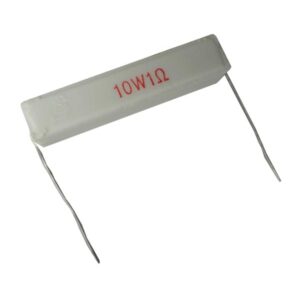 مقاومت آجری 1 اهم ، 10 وات WxHxL=10x9x50mm